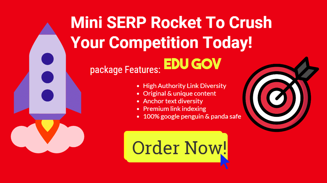 SERP Rocket From 20.Edu HQ Authority Backlinks For Traffic & Rank Boost