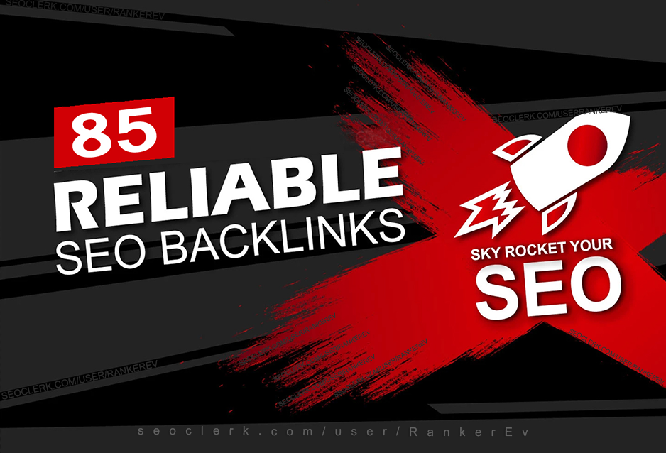 85 high quality backlink manually for SKY Rocket your SEO