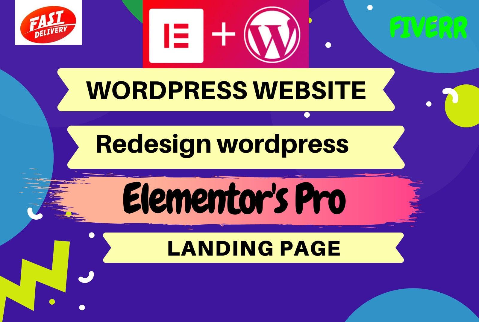 I will clone, copy, design WordPress website using elementor pro