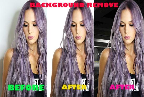 I can remove or change or edit background any images 