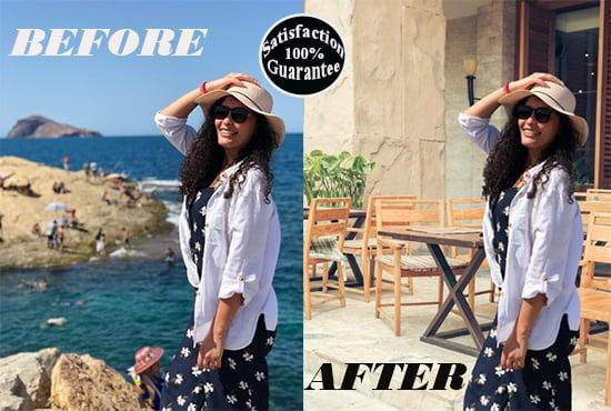 I can remove or change or edit background any images 