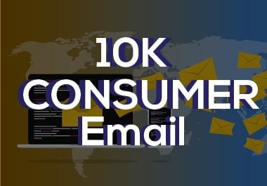 I will provide 10K consumer email for you