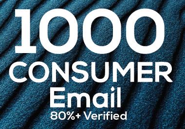 I will provide 1K verified Restaurant & Consumer email 