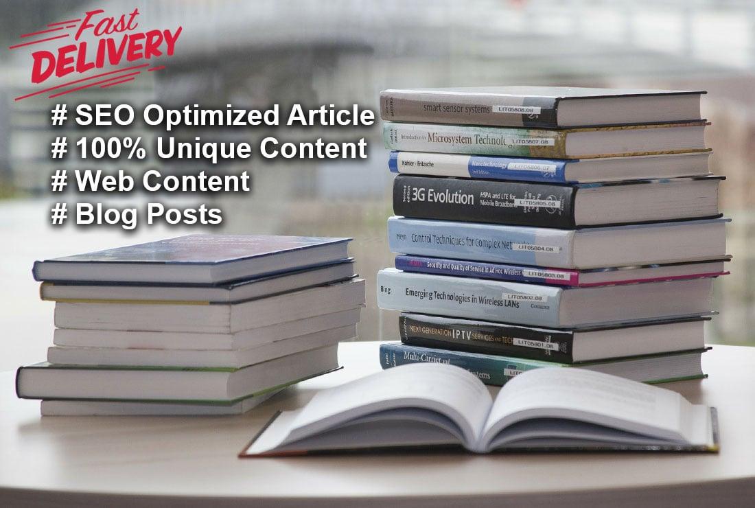 I'll write seo-friendly, well researched blog, article and web content