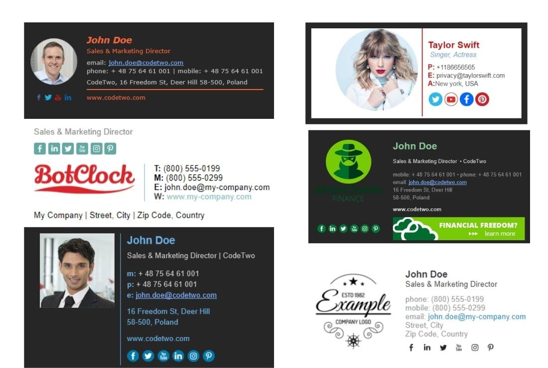 I will Design responsive HTML Email Signature
