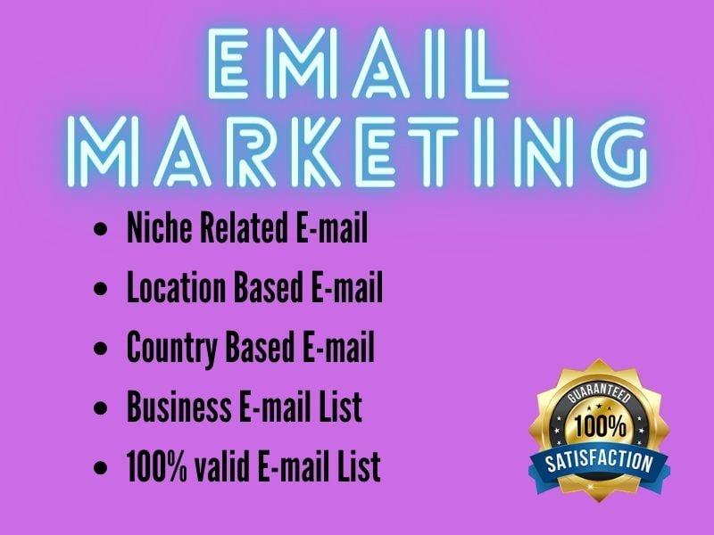 I will Provide 5000 verified Targeted E-mail list 