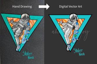 i will vector tracing or convert logo into vector