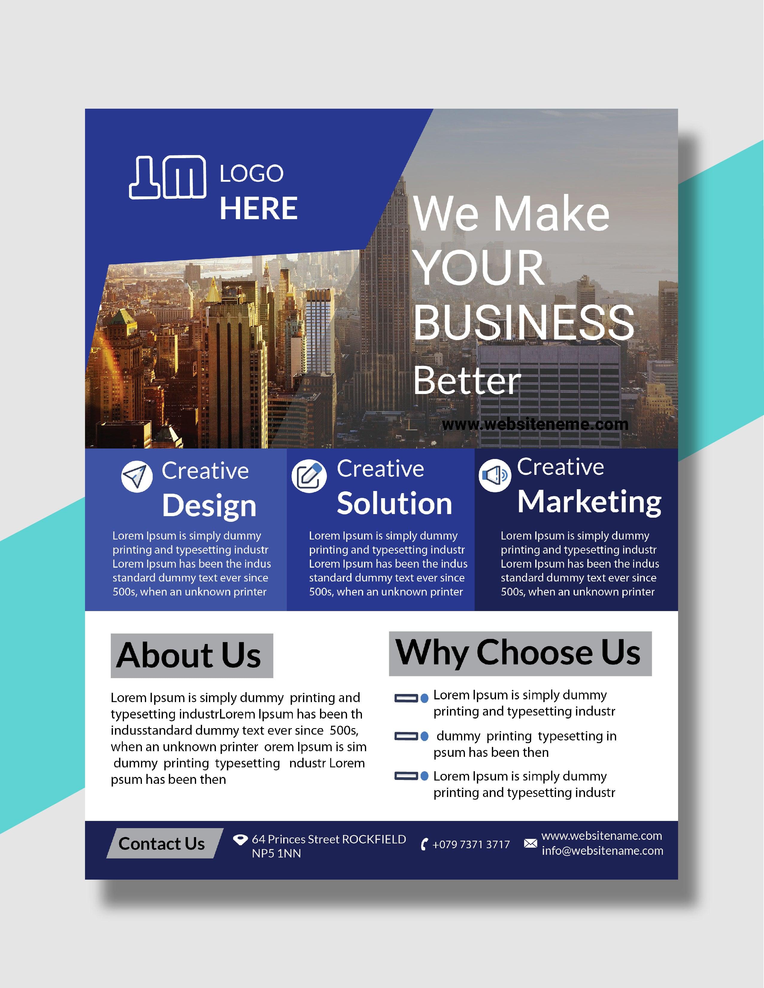 I will Provide Creative Flyer Design in 24 hours 