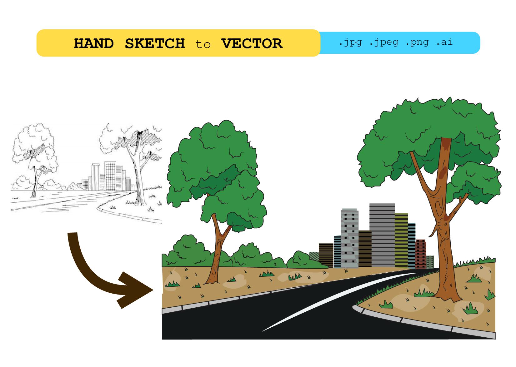 I will do sketch, logo idea to vector conversion professionally