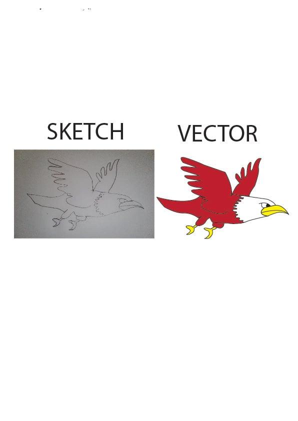 I will create your image or sketch to vector ai, eps, svg, pdf 
