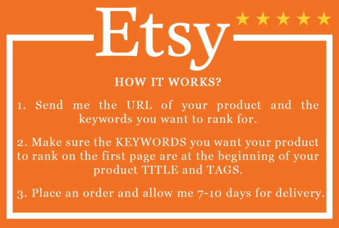 I will rank etsy products on first 1st page in 7 days