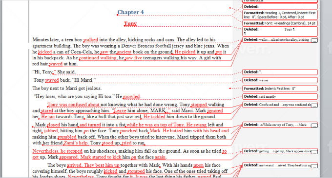 I will do book editing and proofreading