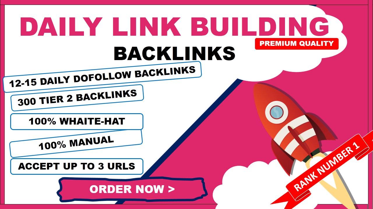 I will submit daily backlinks for 7 days drip feed link building