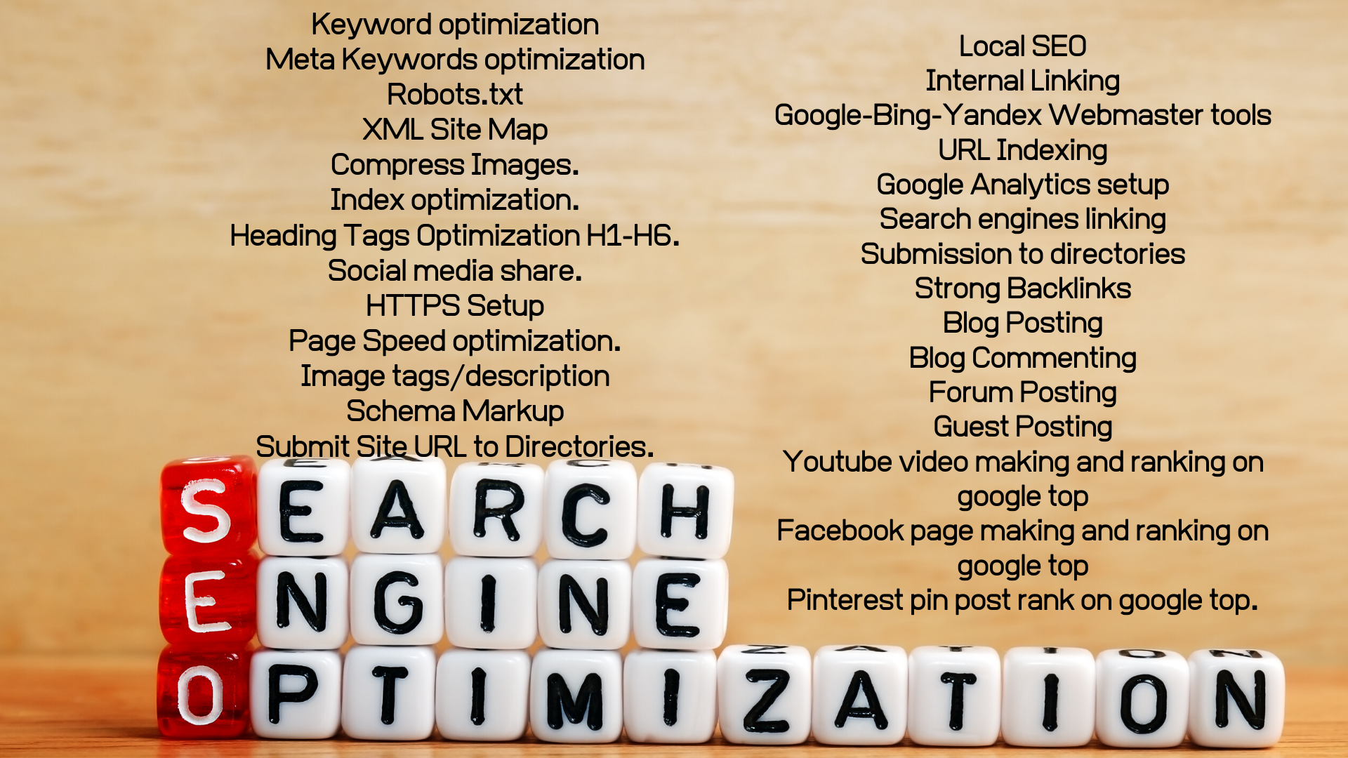 White Hat SEO Service with weekly Report