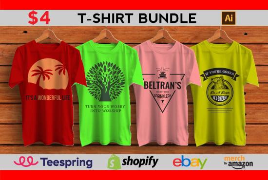 I will design custom, trendy t shirt 