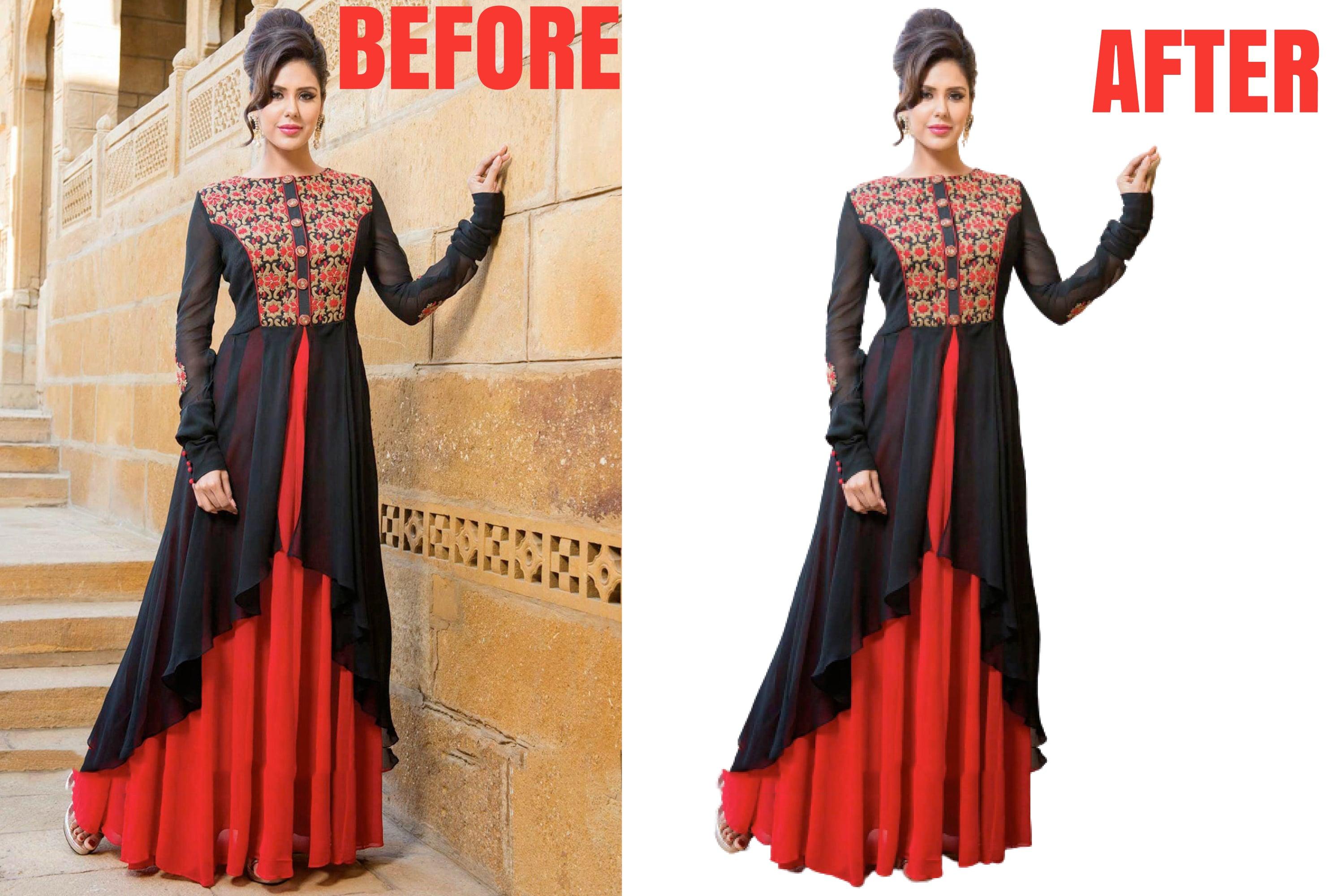 I will remove background, crop image and photoshop editing 2 images in 12 hours