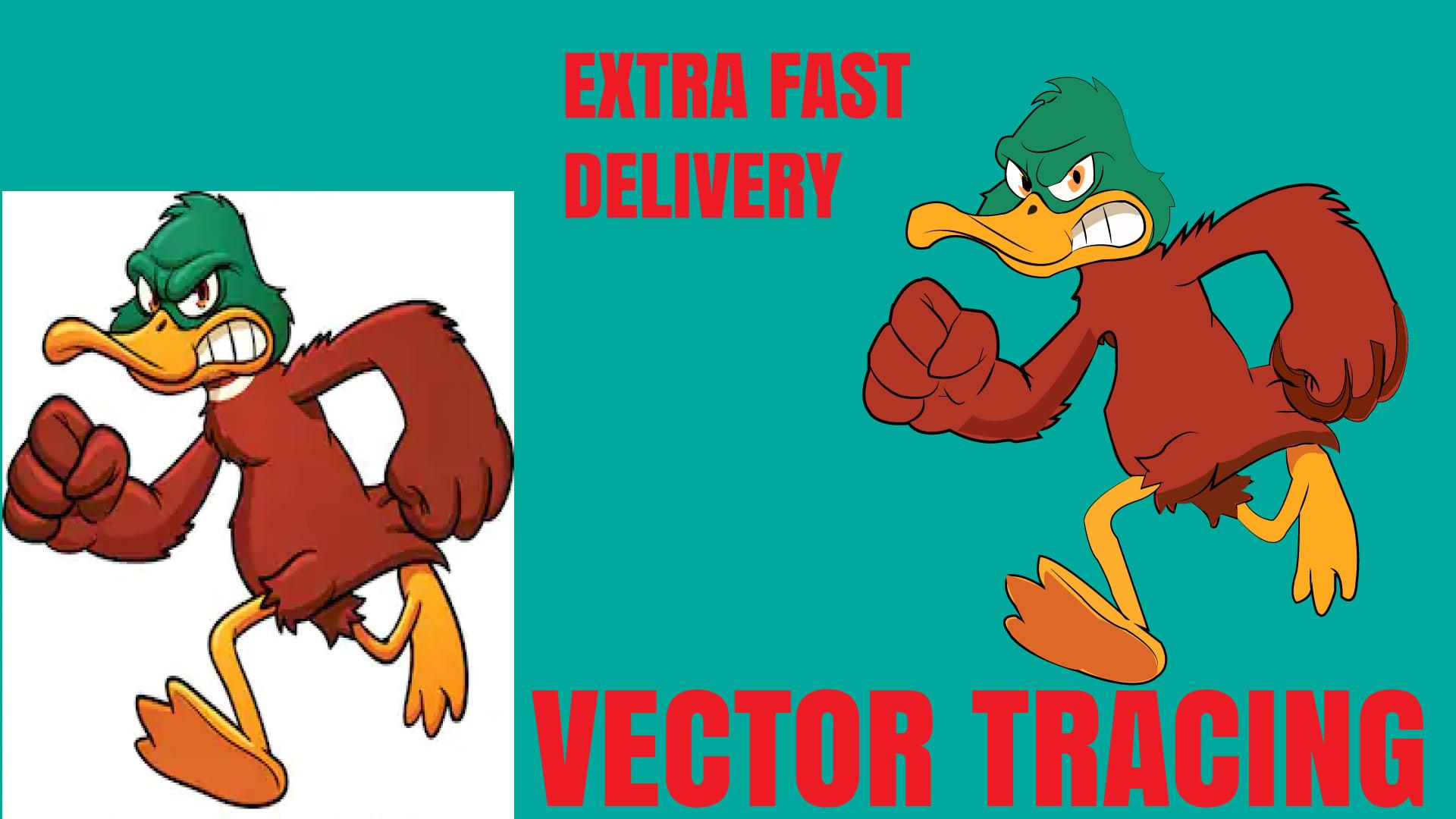 I will vectorize tracing redraw convert file logo artwork sketch image to vector ai