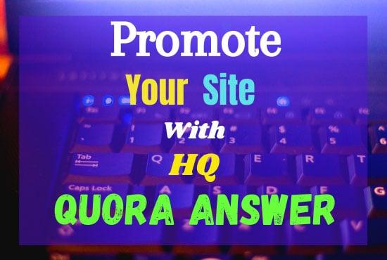 Offer 20 unique Quora Answer for getting Targeted Traffic
