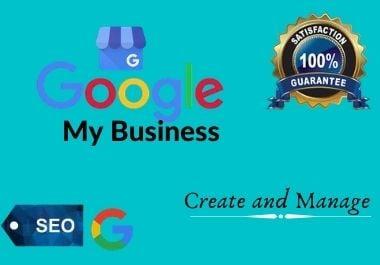 I will create and manage your Google My Business profile