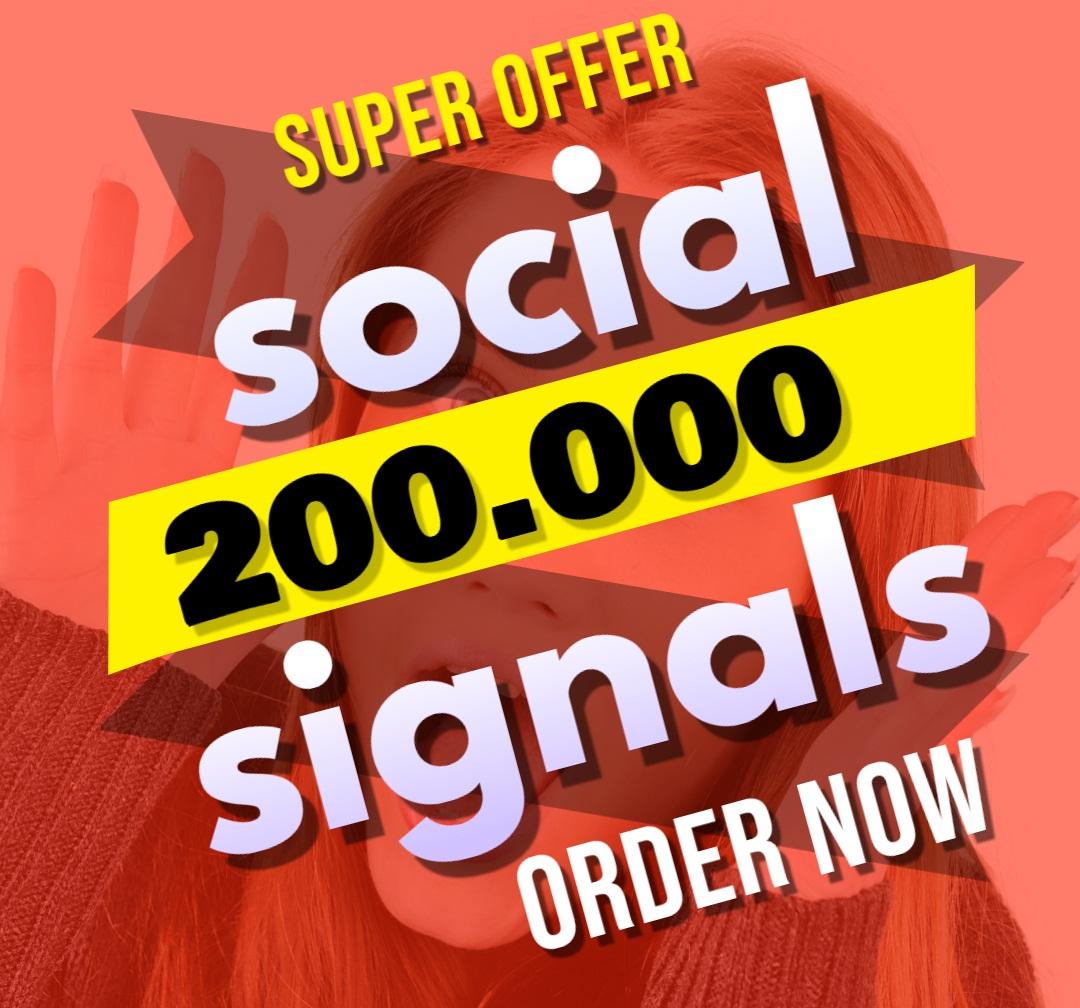 Great Top 1 Powerful Platform 200,000 SEO Social Signals Share Bookmarks Important Google Ranking