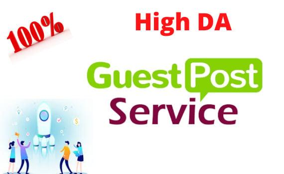 Publish niche organic guest post on high authority sites