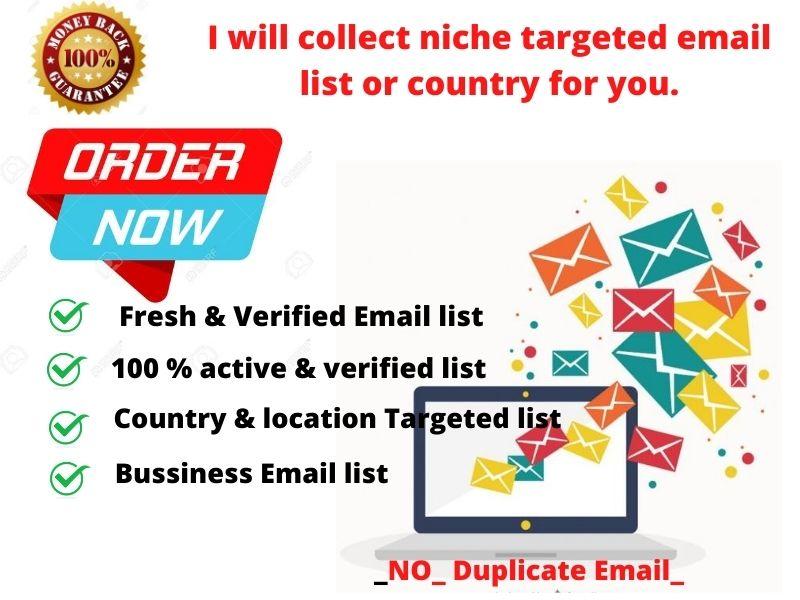 I will find 1k Trgeted Verified Email Lists
