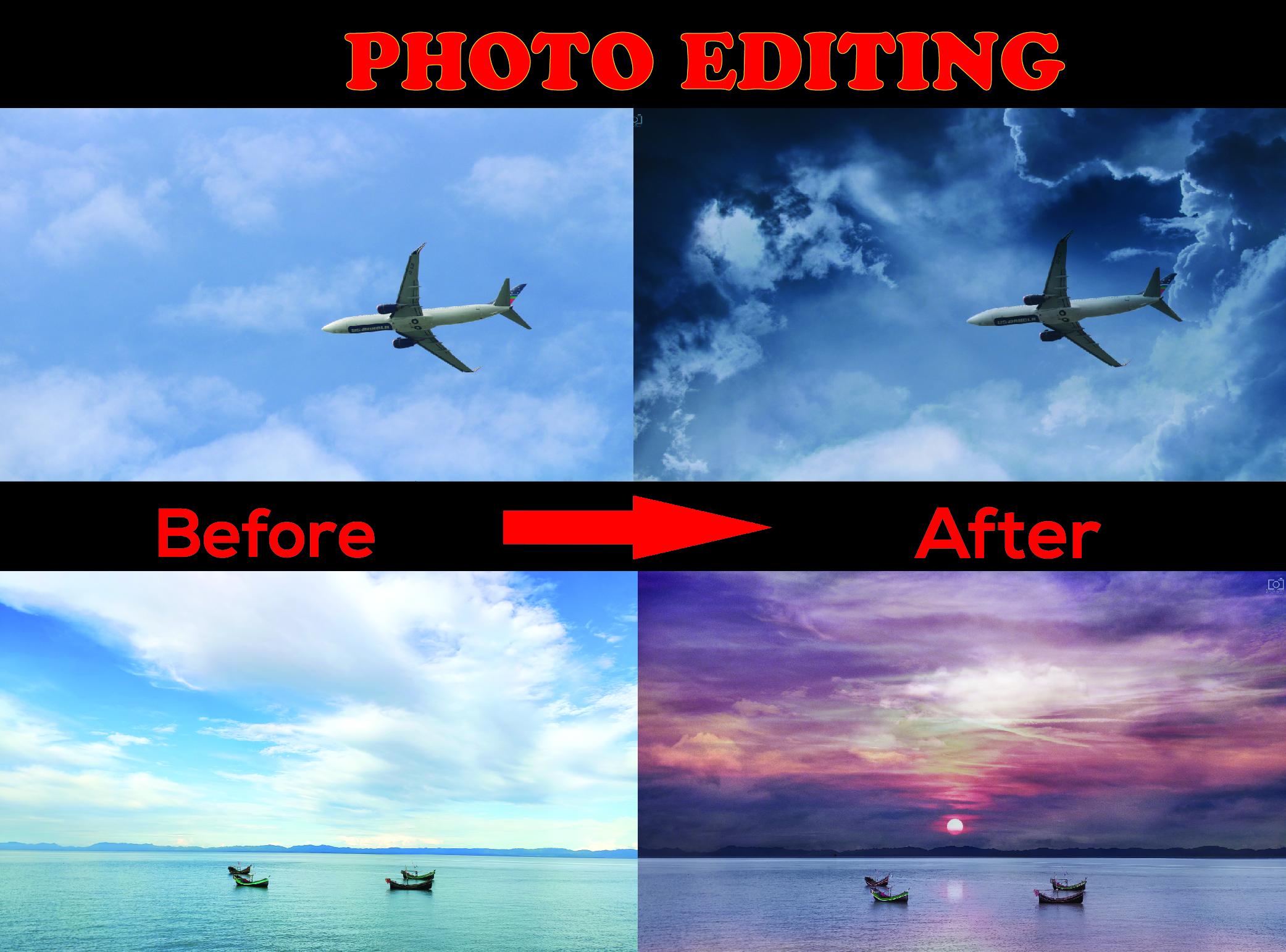 I will do image manipulation and editing