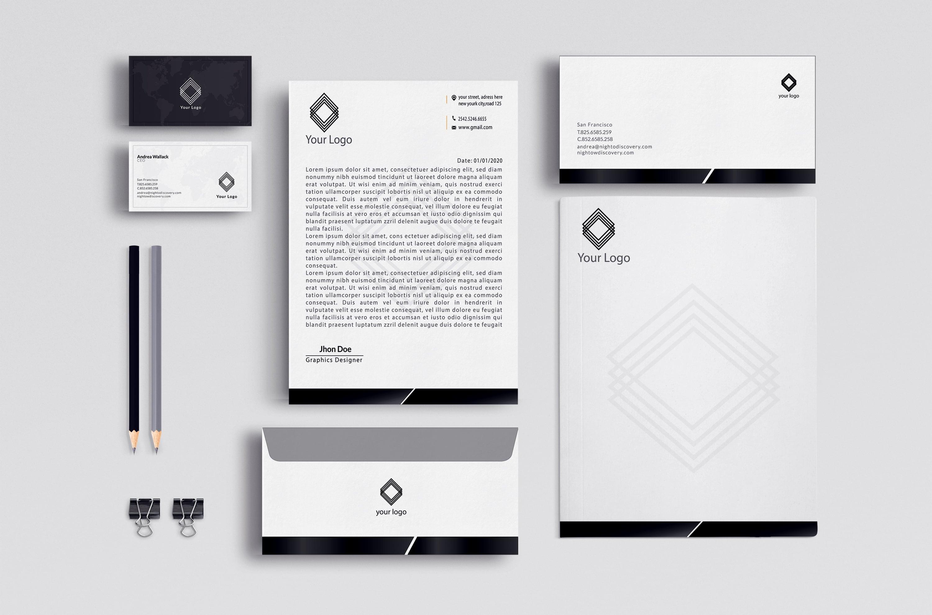 I Will Design Professional Unique Business Card And Stationary Items