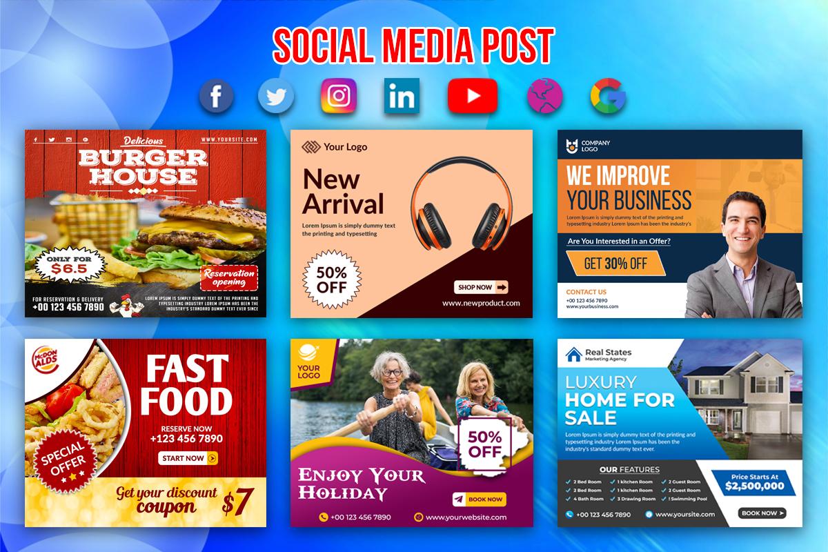 I will design facebook, instagram post or social media banner, ads