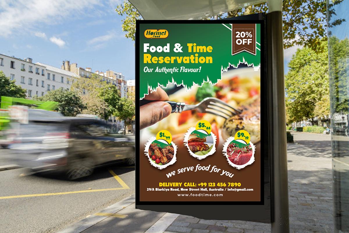 I will design restaurant food flyer or poster, food menu