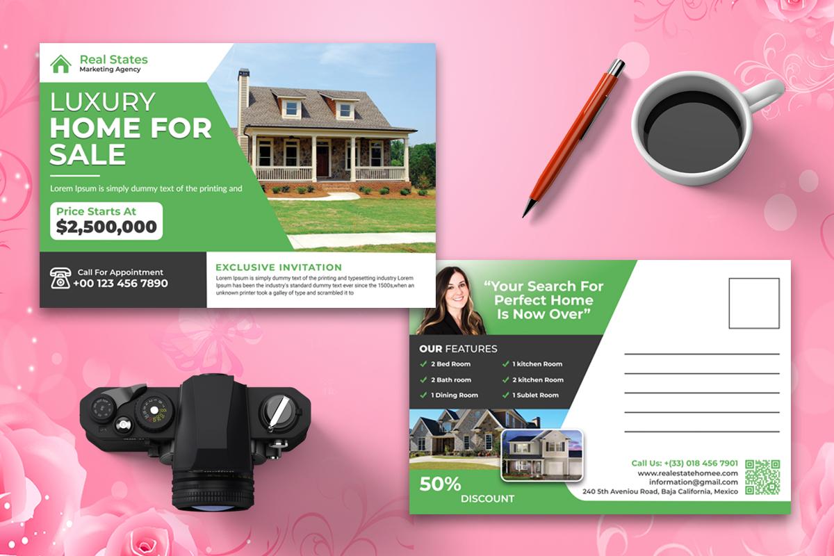 I will design professional real estate postcard or eddm postcard