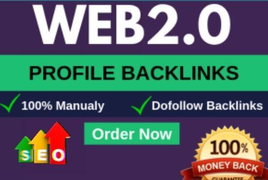 I will create Manually 50 High Authority Permanent do-follow Web2.0 Backlinks 