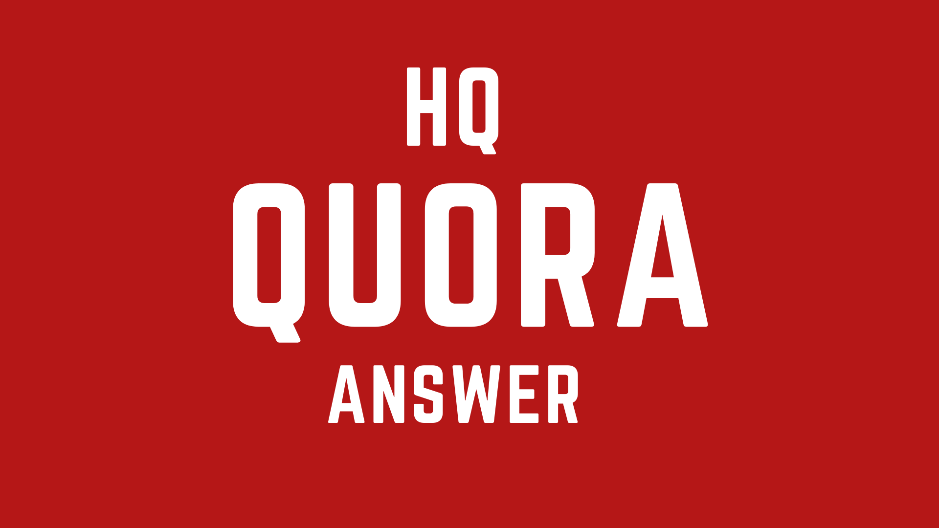 Niche relevant HQ 30 quora answer