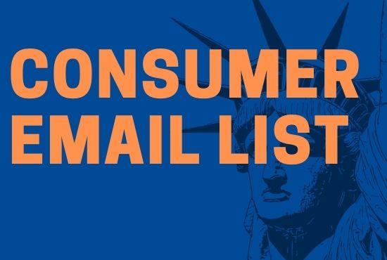 Any location targeted consumer email list 