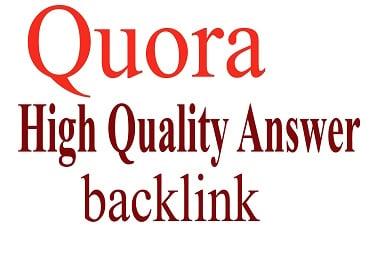 Niche relevent 20 Quora Answers for targeted traffic