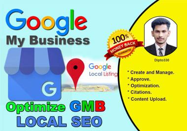 I will optimize google my business listing and heighten GMB ranking