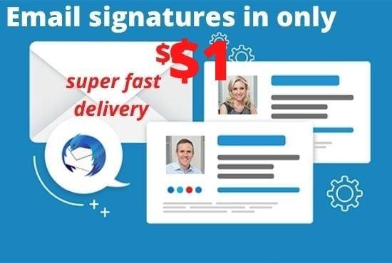 email signature service in an exclusive price 