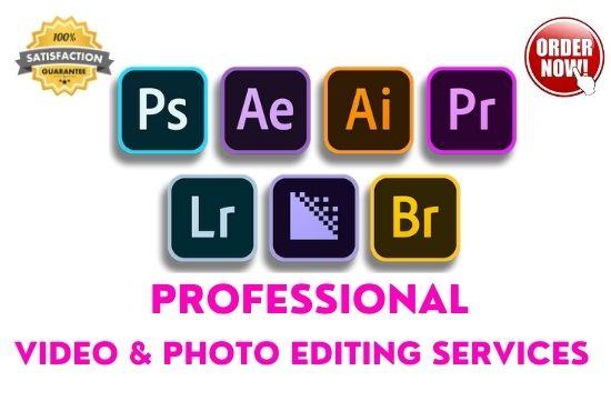 I will do video and photo editing for youtube and social media