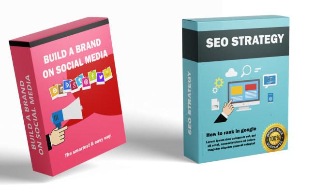 I will create a 3d box mockup designs