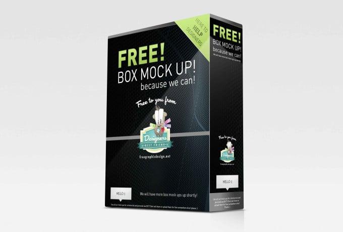 I will create a 3d box mockup designs