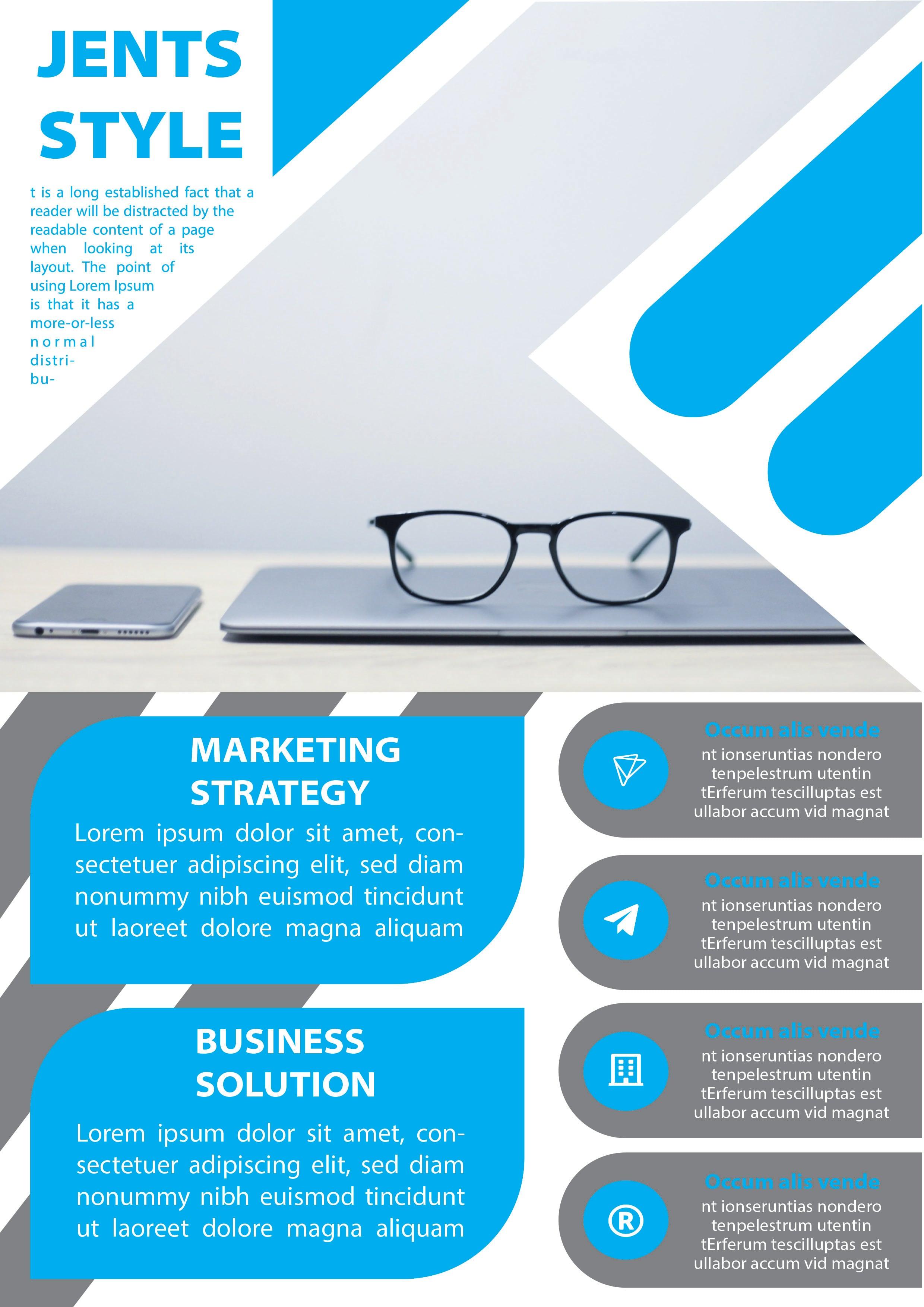 i can make modern,choice full and stylish business flyer