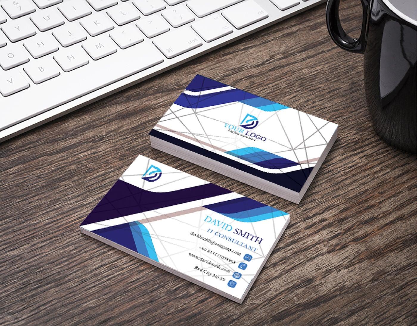I will design business card for you