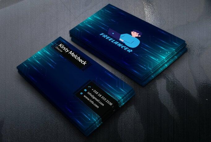 I will make for you professional or personal minimalist business card.