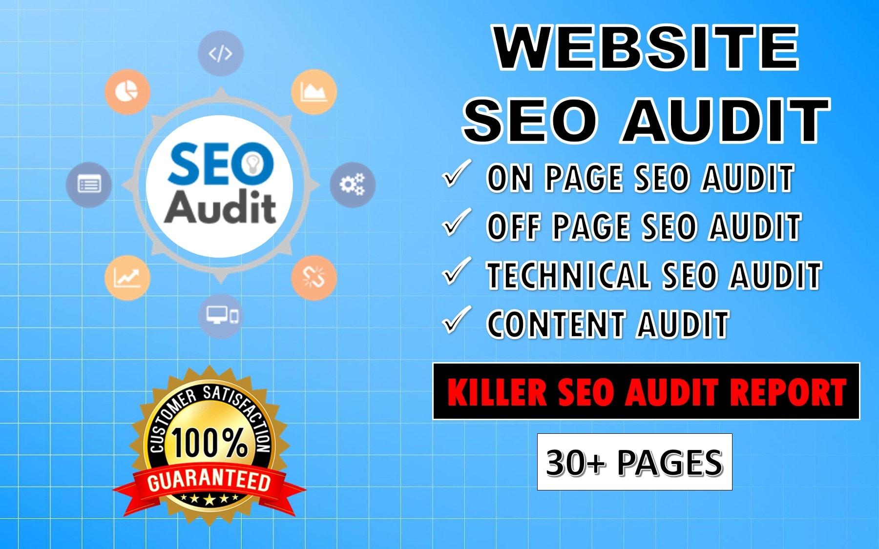 I Will Depth SEO Audit Your Website And Provide Consultant Report