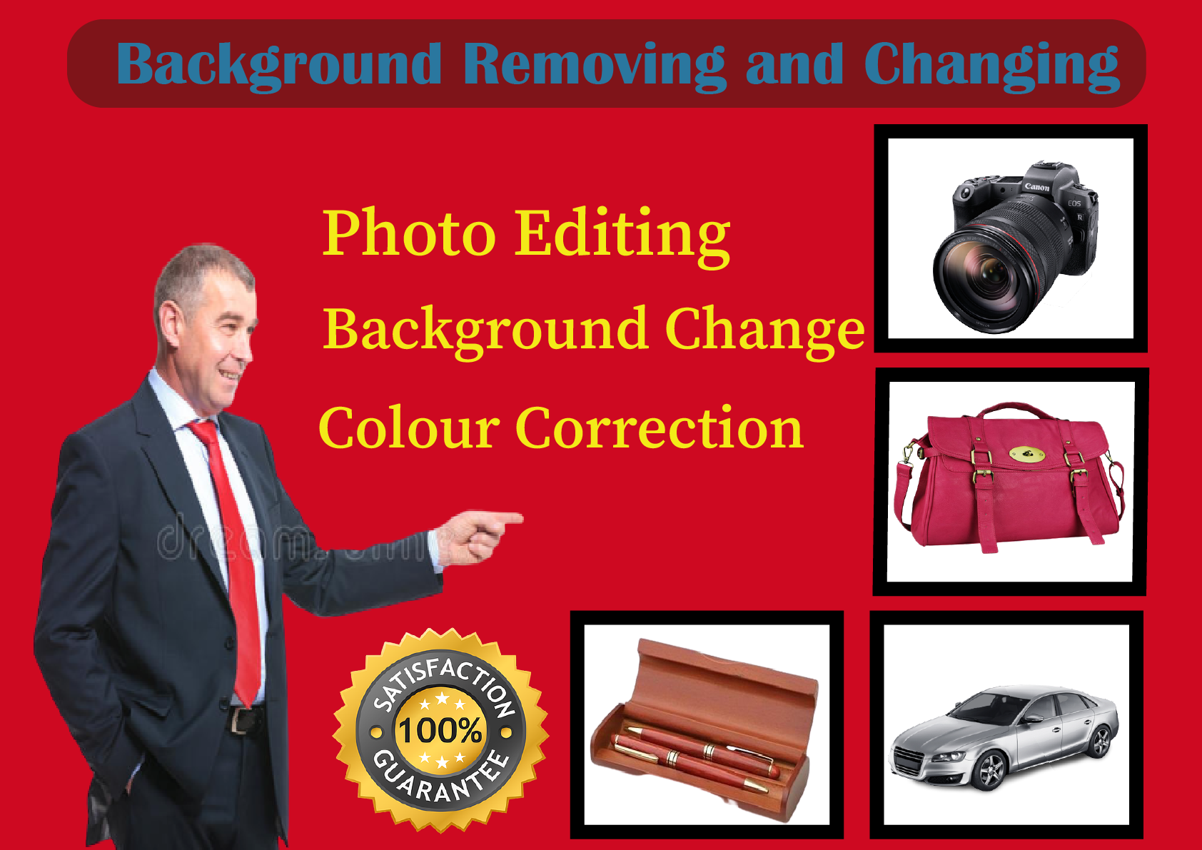 I will remove or change Background of 5 image