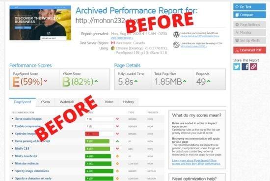 I Will do worldpress speed optimization and speed up worldpress site with gtmetrix