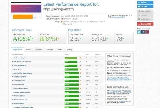 I Will do worldpress speed optimization and speed up worldpress site with gtmetrix
