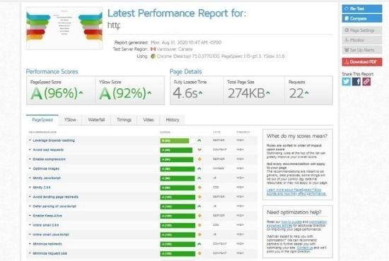 I Will do worldpress speed optimization and speed up worldpress site with gtmetrix