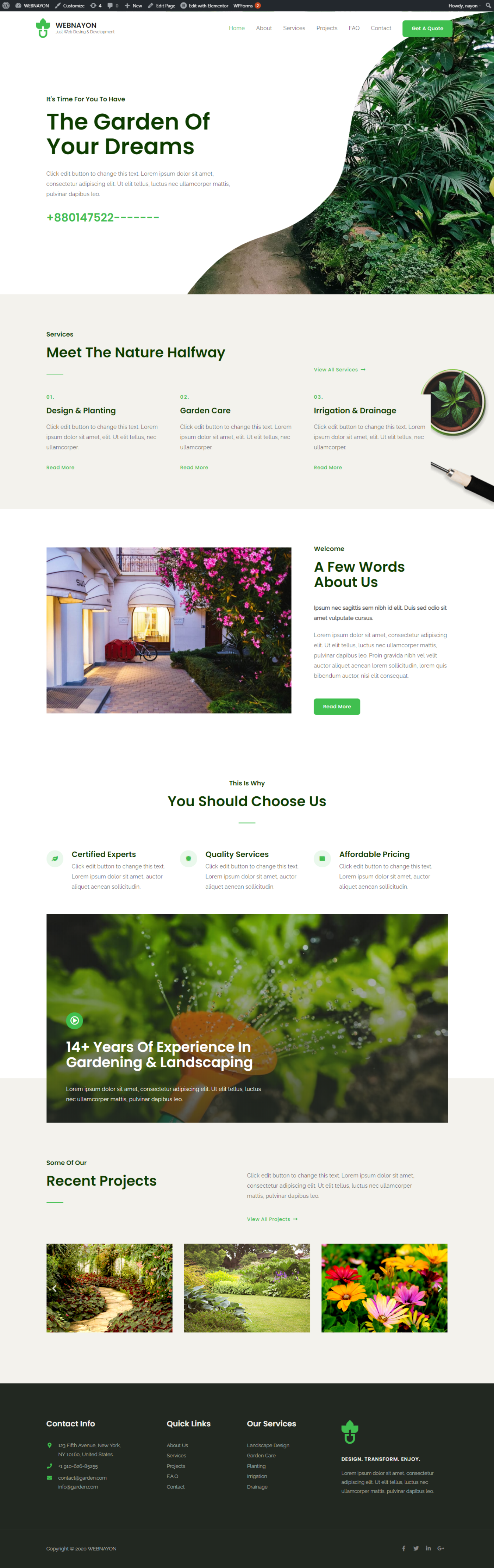I will convert psd to wordpress responsive website With elementor pro