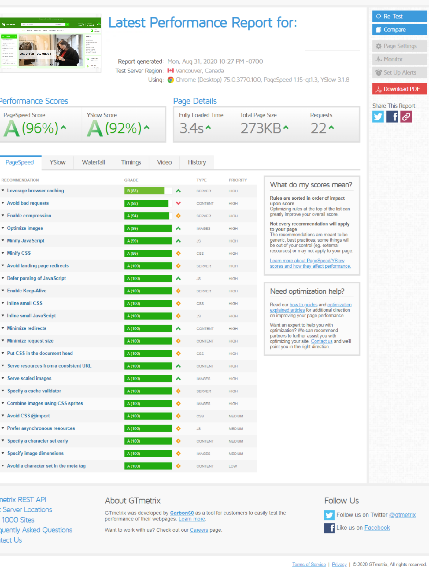 I Will do worldpress speed optimization and speed up worldpress site with gtmetrix